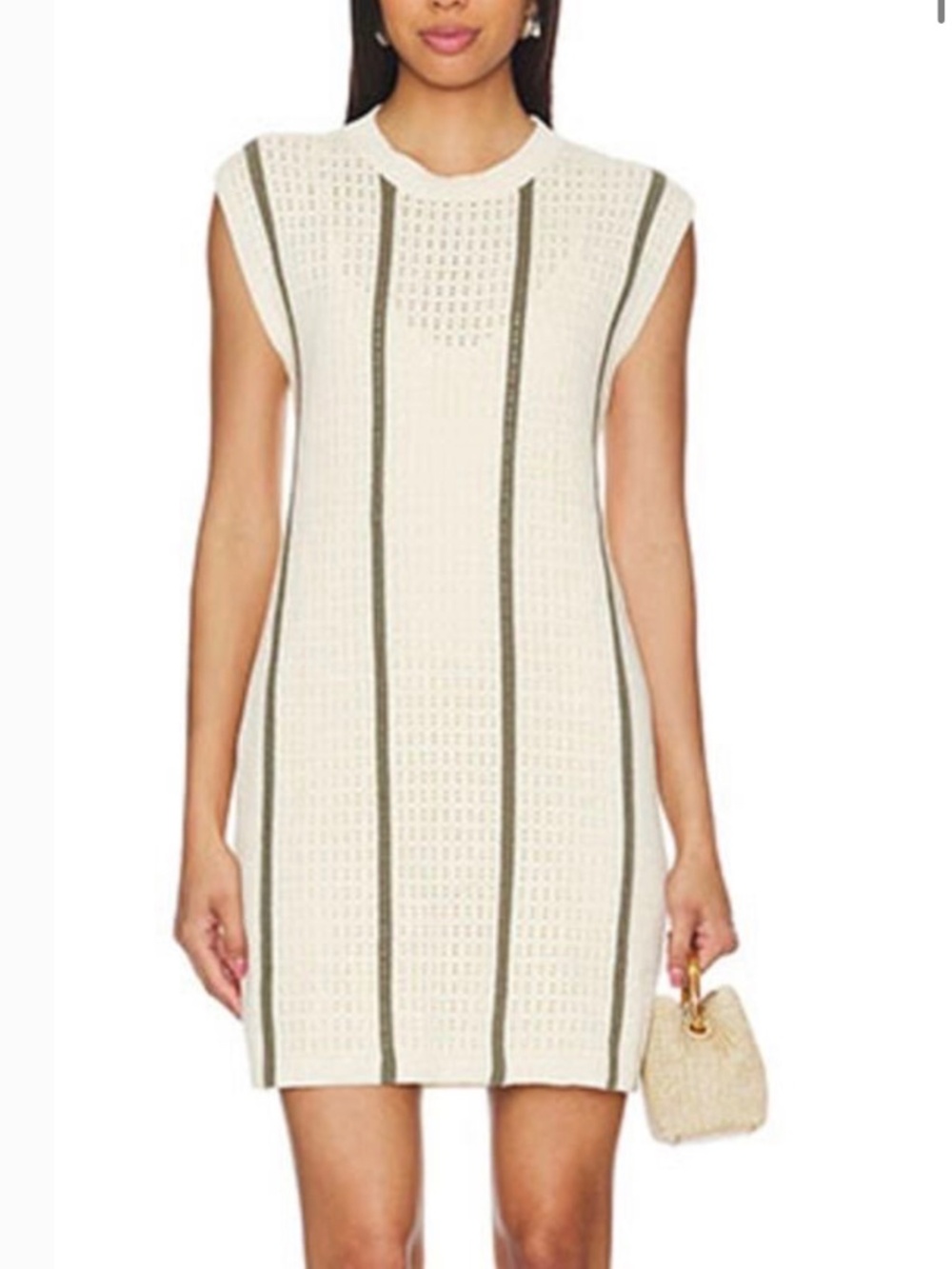 Anine Bing Lanie Striped Mink Dress XS